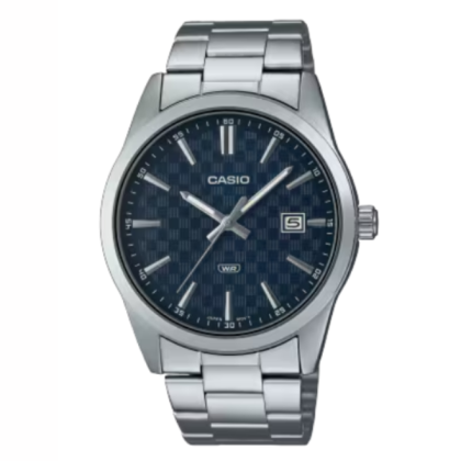 Casio General MTP-VD03D-2A Stainless Steel Strap with Blue Dial Analog Men Watch